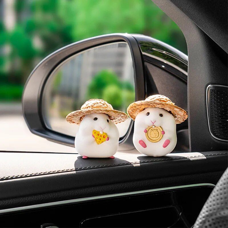 Cute Hamster Dashboard Doll Decoration