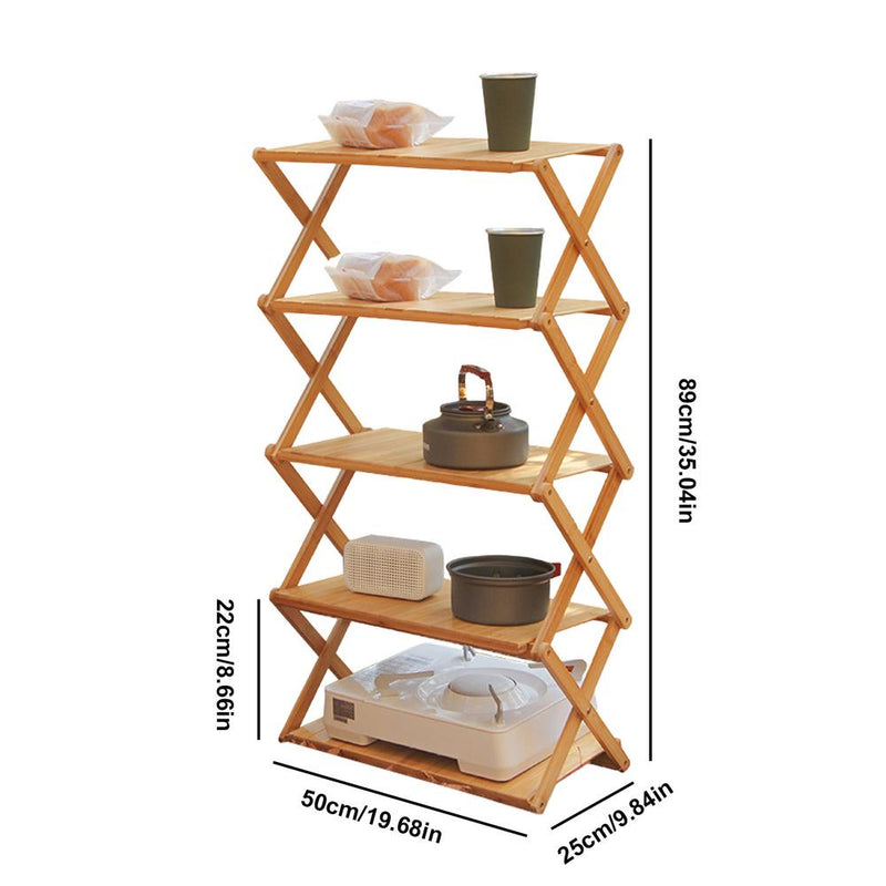 outdoor camping shelf rack, view 3 - MRSLM