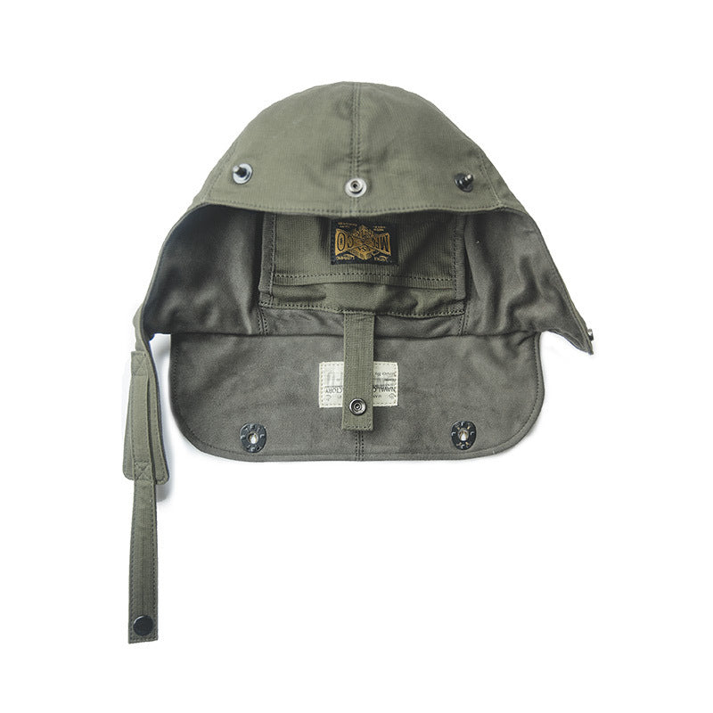 Army green canvas crossbody bag, view 5 - MRSLM