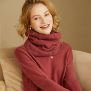 women's winter cashmere ring scarf - MRSLM