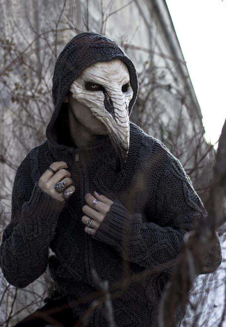 halloween plague beak mask, view 6 - MRSLM
