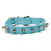 spiked leather dog collar, view 6 - MRSLM