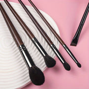 5-piece goat hair makeup brush set, view 7 - MRSLM
