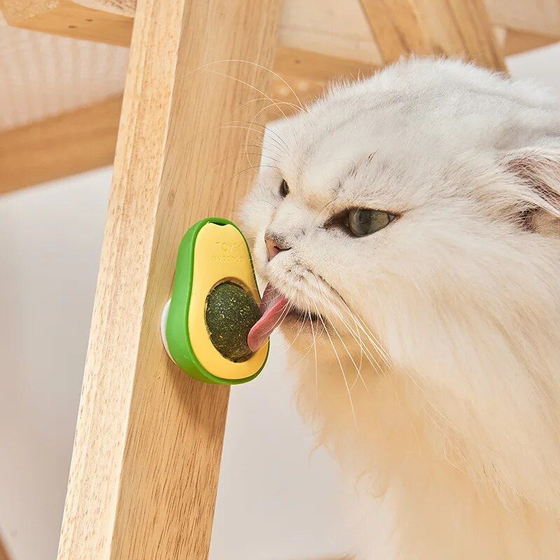 avocado catnip lickable toy ball, view 8 - MRSLM
