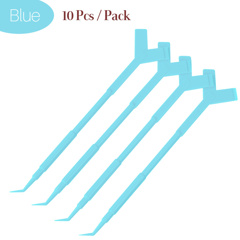 10 Stück/Packung Y-förmiger Wimpernpicker für professionelle Wimpernverlängerungen