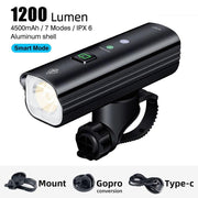 cycling headlight, view 3 - MRSLM