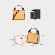 Microfiber synthetic leather shoulder tote bag, view 9 - MRSLM