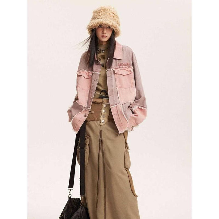 Chic Patchwork Denim Jacket for Women