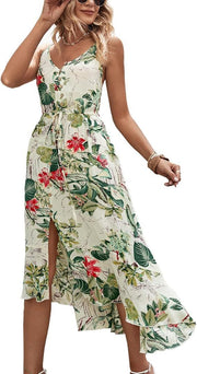 v-neck elegant mid-length dress, view 17 - MRSLM