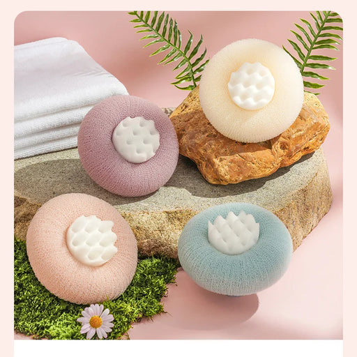 flower pattern suction cup bath sponge - MRSLM