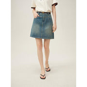 Academy style denim skirt, view 4 - MRSLM