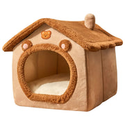 Foldable plush dog house, view 2 - MRSLM