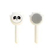 self-cleaning pet dog brush, view 2 - MRSLM