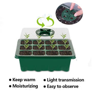 12-cell seedling tray with humidity dome, view 5 - MRSLM