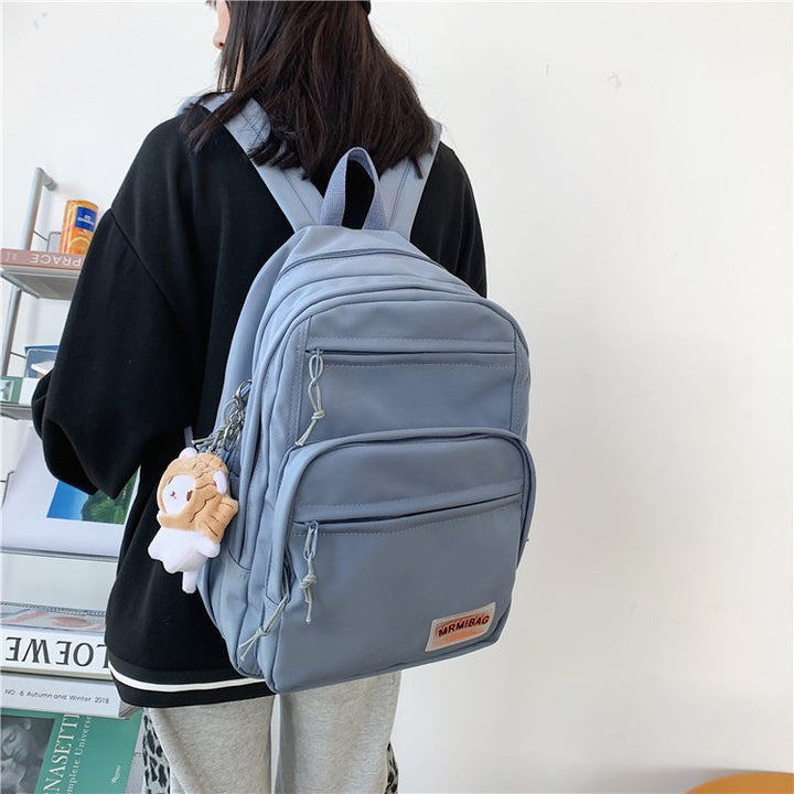Schoolbag Female Summer Multi-layer Niche High School Backpack