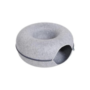 plush cat and dog bed house, view 3 - MRSLM