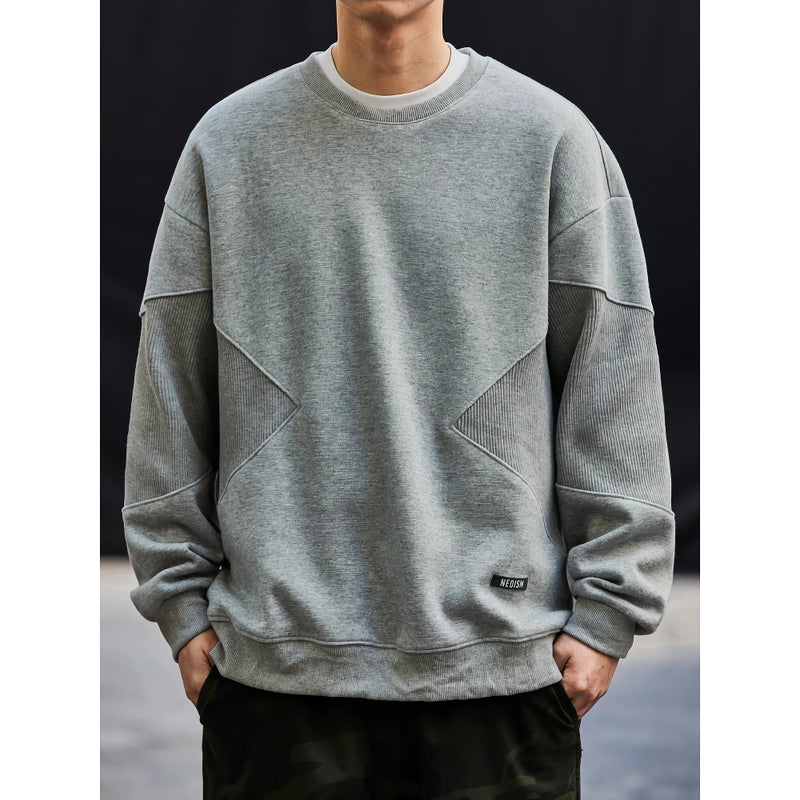 Patchwork-Sweatshirt für Herren, Frühling/Herbst