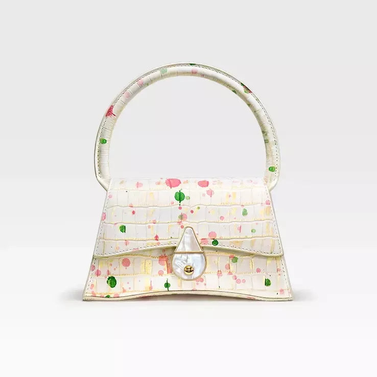 Half moon genuine leather handbag - MRSLM