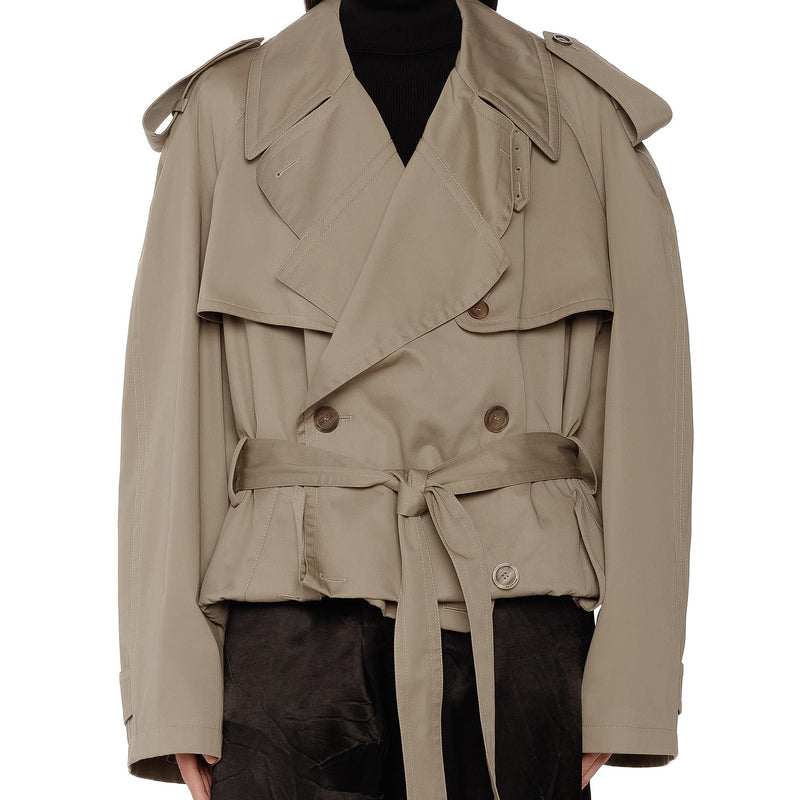 Damen-Baumwoll-Trenchcoat