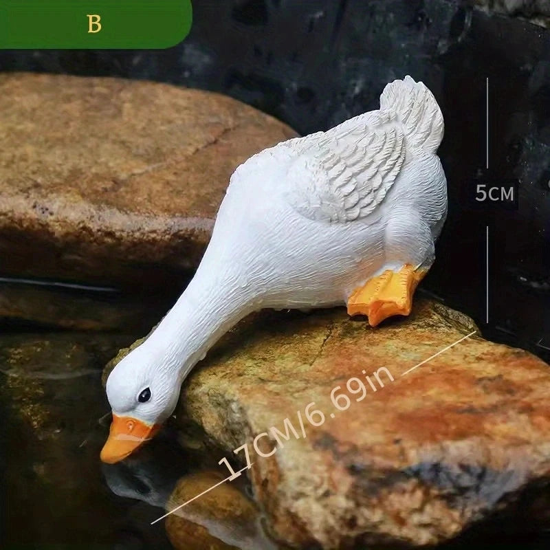 duck figurine sculpture, view 5 - MRSLM