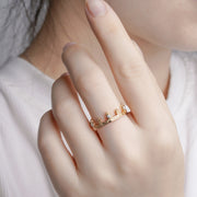 S925 silver princess crown ring, view 4 - MRSLM