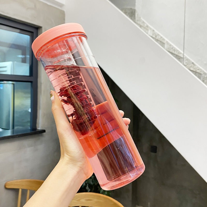 large capacity portable straw cup, view 3 - MRSLM