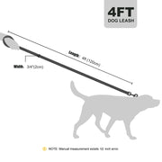 soft padded pu leather dog leash, view 11 - MRSLM