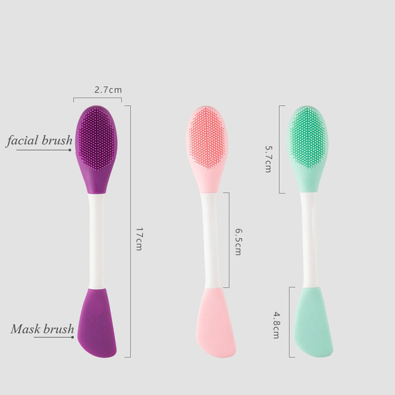 silicone double-end face mask brush, view 9 - MRSLM