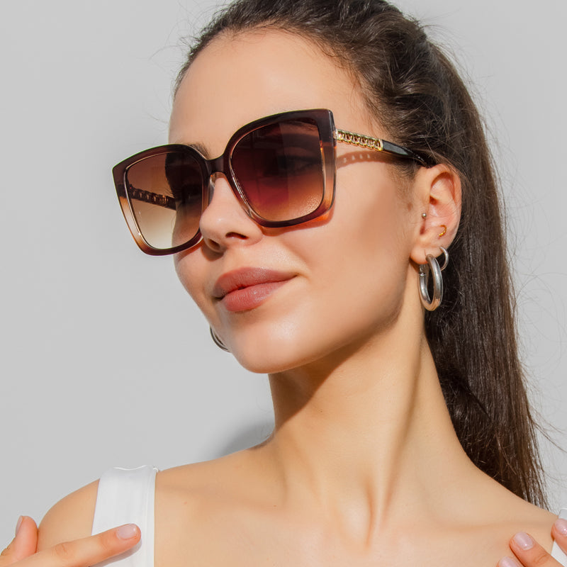 Luxury Oversized Square Sunglasses for Women