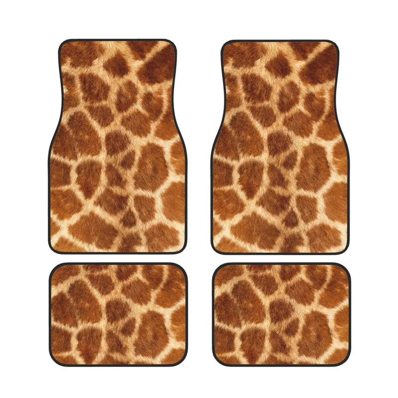 giraffe print car floor mats, view 6 - MRSLM