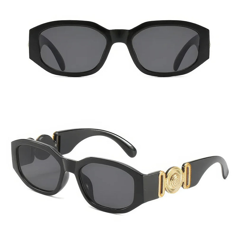 Retro irregular square sunglasses, view 8 - MRSLM