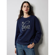 bead letter sweatshirt, view 3 - MRSLM