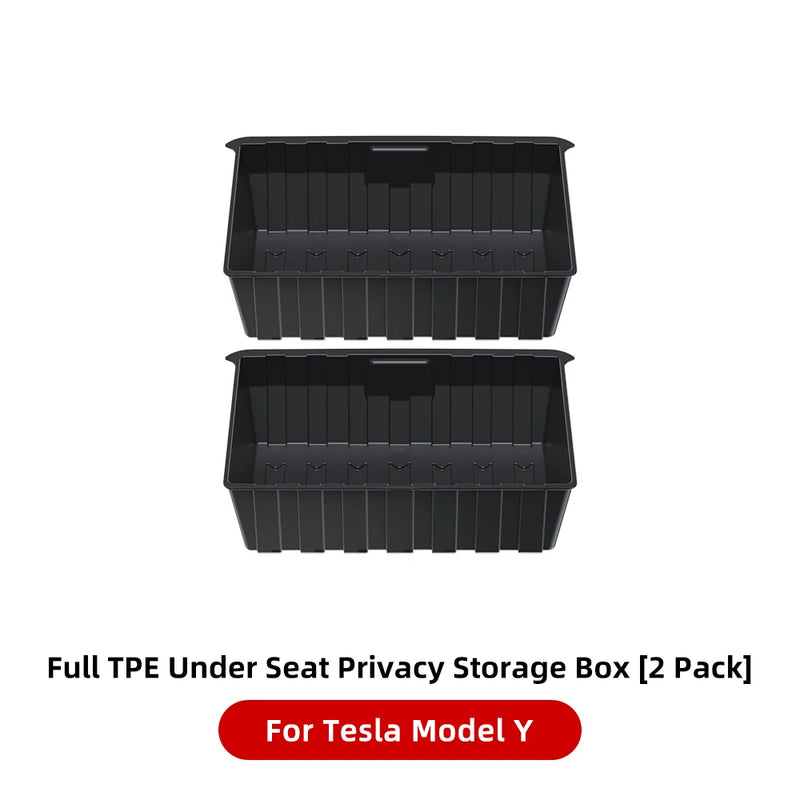 under seat storage box for Model Y, view 2 - MRSLM