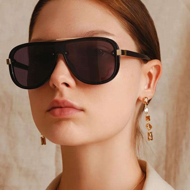fashion shield sunglasses, view 10 - MRSLM