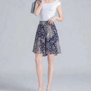 chiffon wide leg shorts skirt, view 17 - MRSLM