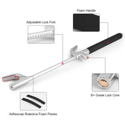 adjustable steering wheel lock with emergency hammer, view 8 - MRSLM