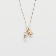 natural cordierite stone necklace, view 4 - MRSLM