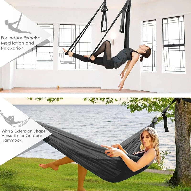 6-handle aerial yoga hammock, view 7 - MRSLM