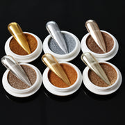 mirror chrome metallic nail powder set, view 4 - MRSLM