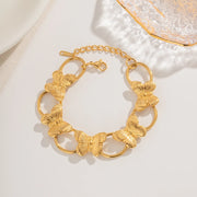 butterfly chain bracelet, view 2 - MRSLM