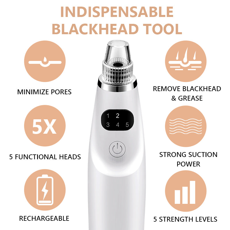 electric blackhead remover vacuum suction tool, view 4 - MRSLM