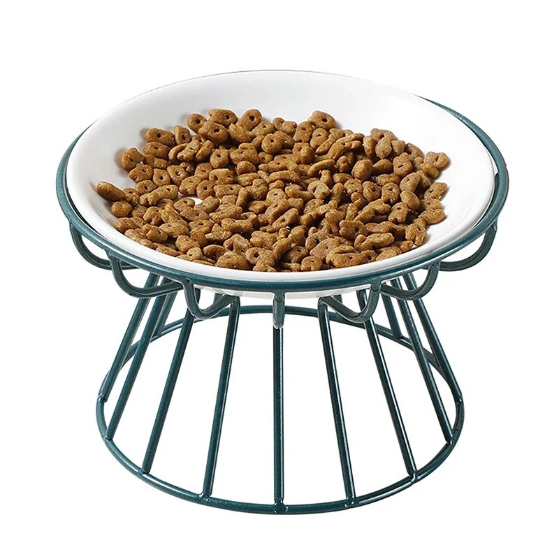 iron pet feeder stand, view 11 - MRSLM