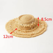 raffia sun hat with shell accents, view 9 - MRSLM