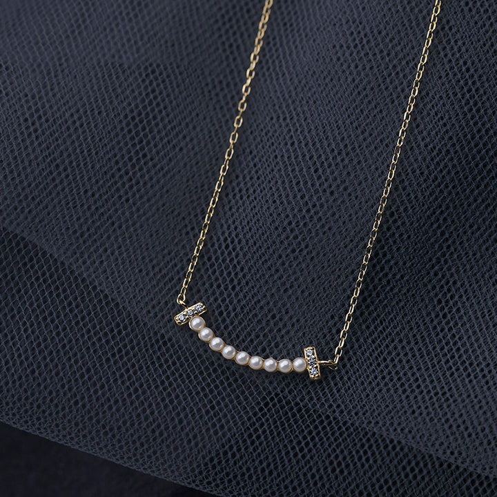 Women's Sterling Silver Necklace Smiley Face Pendant