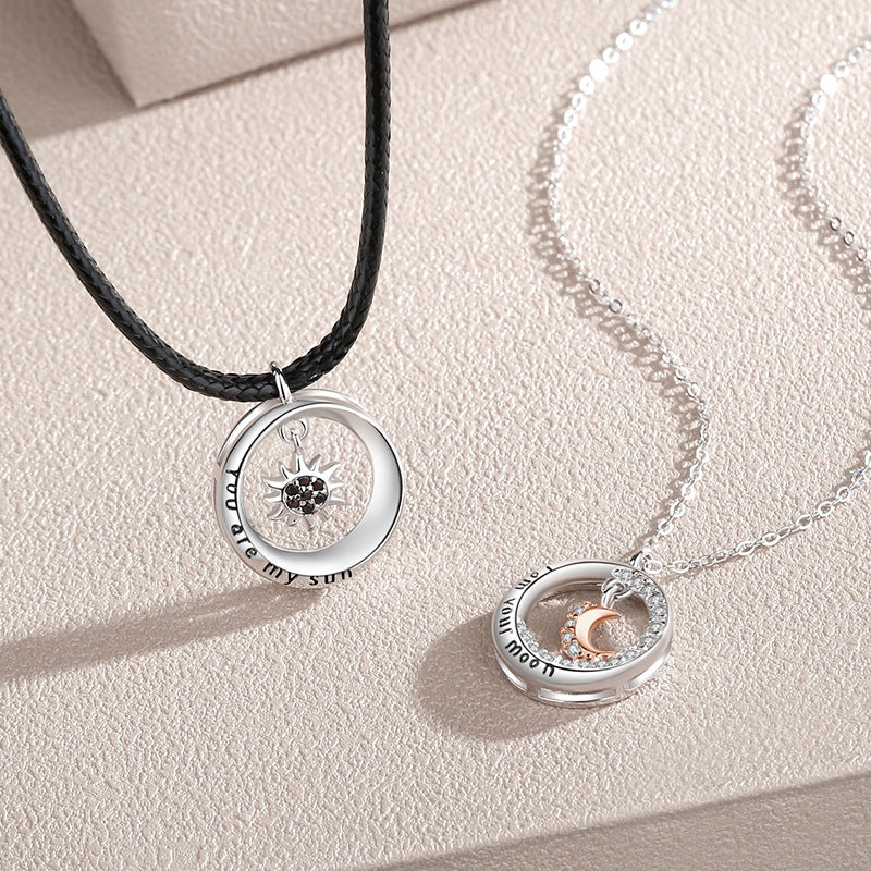 Versatile Circular Letter Necklace For Men And Women