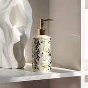 ceramic flower soap dispenser, view 6 - MRSLM
