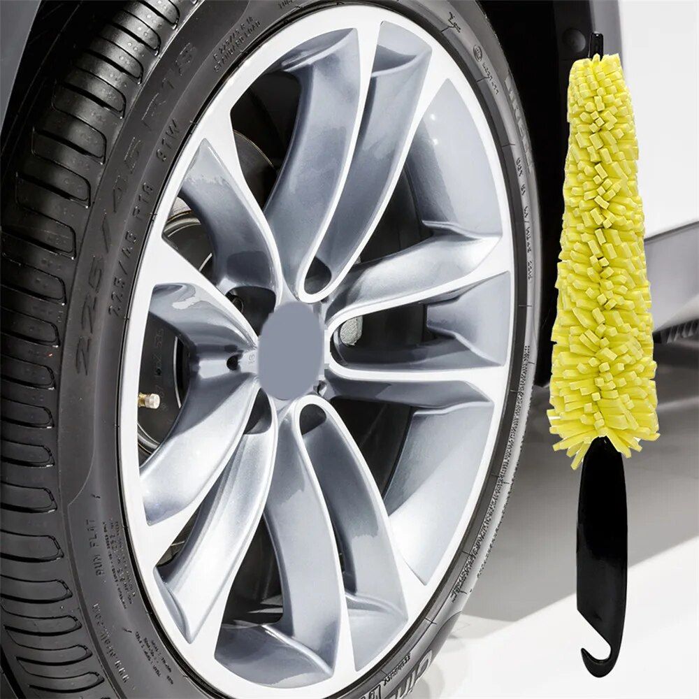 Compact Car Wheel Cleaner Brush