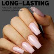 sheer nude jelly gel nail polish, view 3 - MRSLM