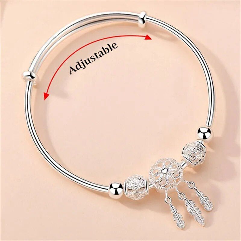 dream catcher adjustable bracelet, view 8 - MRSLM