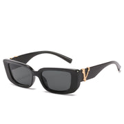 retro rectangle sunglasses, view 2 - MRSLM